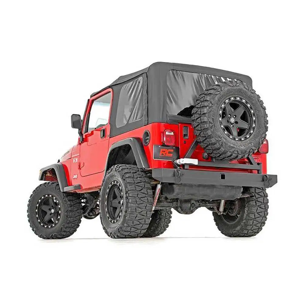 Bakre Støtfanger Med Reservehjulfeste Full Rough Country - Jeep Wrangler Tj 97-06 - 4