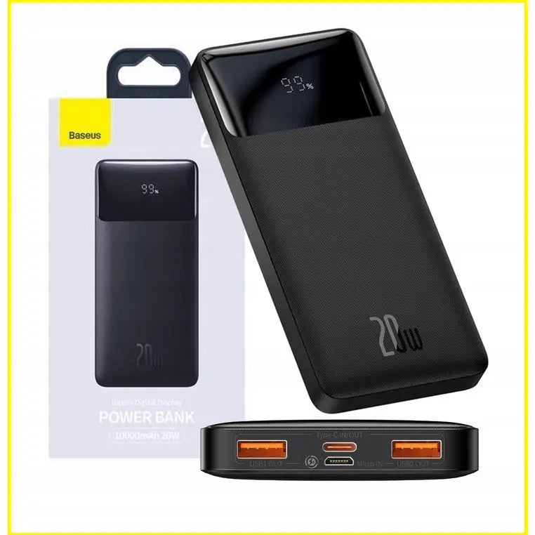 Baseus Powerbank 10000mah Pd 20w 3xusb Usb - 1