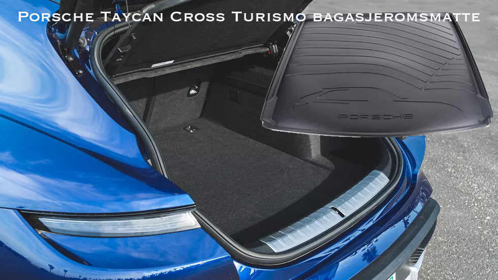 Porsche OEM bagasjeromsmatte til Porsche Taycan Cross Turismo – TPE-gummi