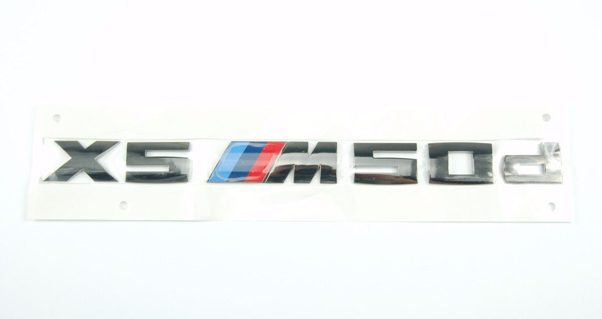 Emblem Bmw X5 ///M50d Silver Edition | Bmw Ag - sett bakfra
