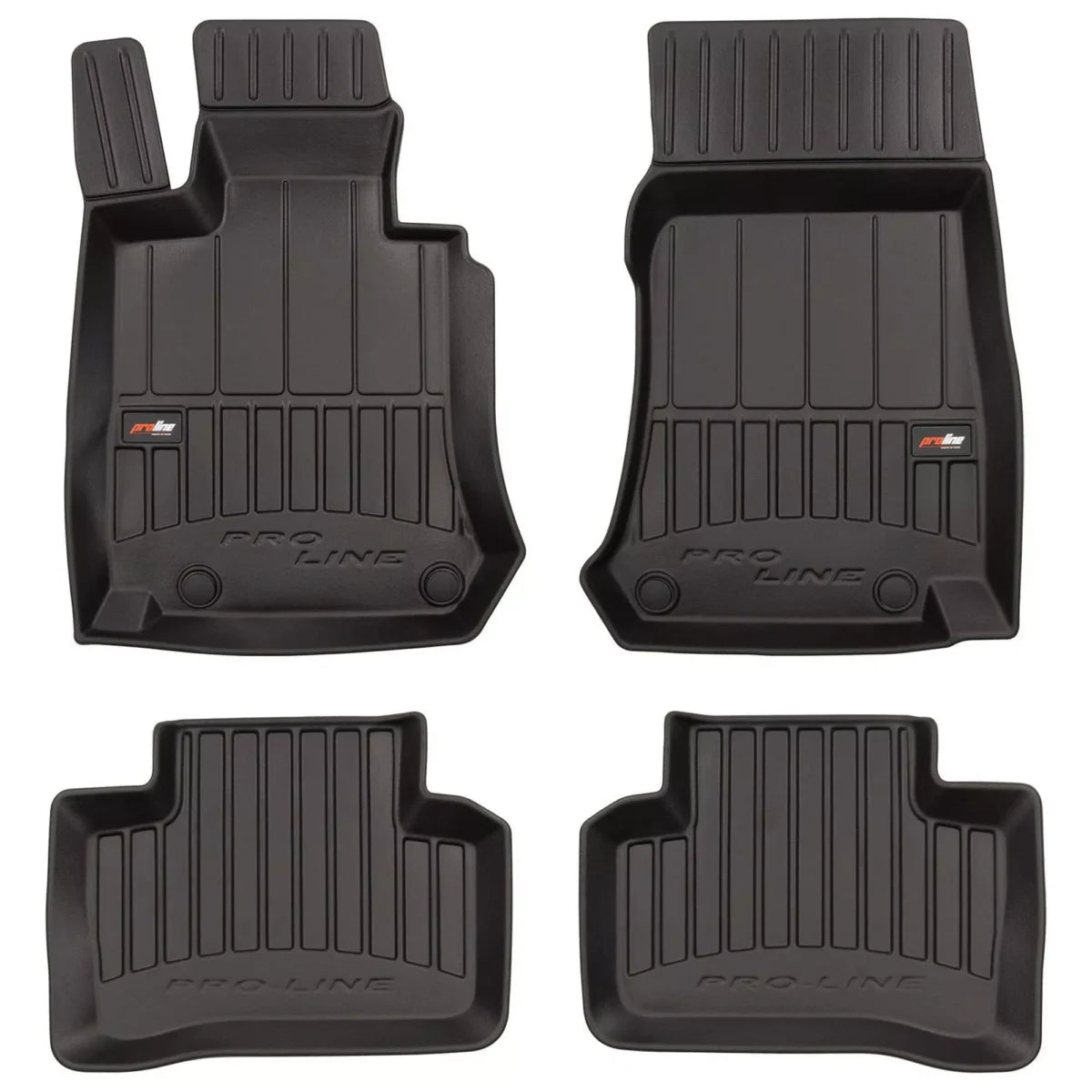 Frogum 3D Premium gulvmatter i TPE til Mercedes GLC (X253) / GLC Coupe (C253) – svart, sett med 4
