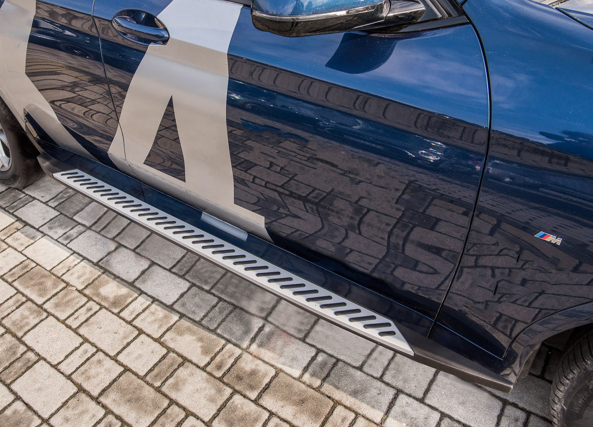 Stigtrinn Ventshield til Bmw X4 (F26) SUV Coupe 2014-2018 i aluminium og ABS