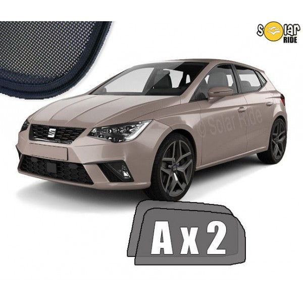 Sr solskjerm i akryl til Seat Ibiza V med enkel montering og vindavviserfunksjon