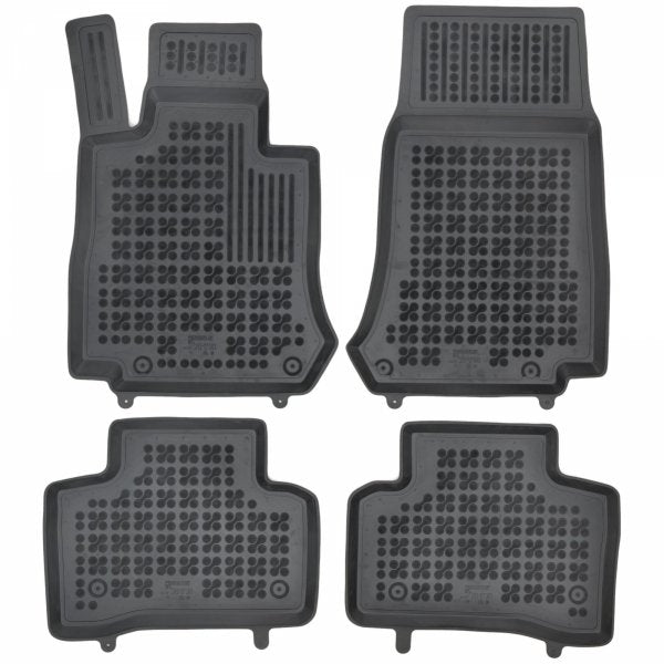 Rezaw-Plast TPE-gummimatter til Mercedes EQC (N293) 2019-2023 – svart, 4-delt sett med 30 mm kanter
