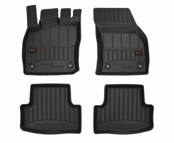 Frogum 3D Premium gulvmatter til Seat Ateca (2016-) – TPE, høy sidekant, sett med 4, svart