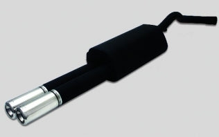Sluttdemper Ulter Audi A4 B5 Sedan og Avant aluminisert stal med polerte rustfri endepiper