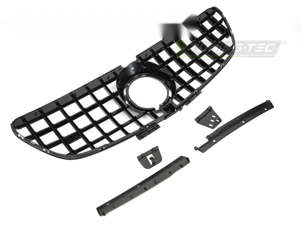 Grill Mercedes V-Klasse/Vito W447 20-23 krom/sort med festedetaljer.
