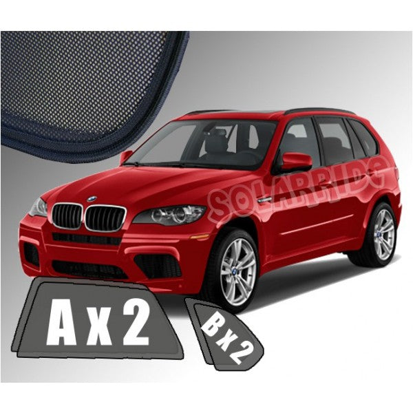 Sr solskjerm i akryl til Bmw X5 (E70) med enkel montering og god ventilasjon