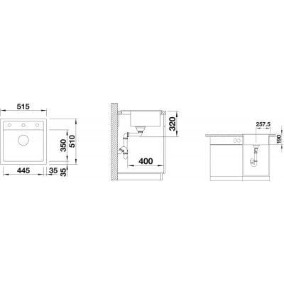 Måltegning Blanco Dalago 5 – mål 515x510 mm