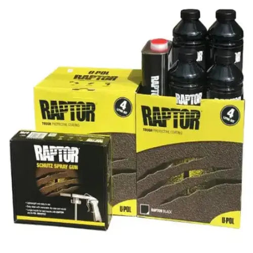 Bedliner Raptor Black - 8 Bottle Kit - 2