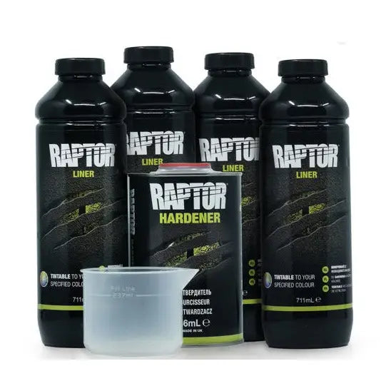 Bedliner Raptor Tintable - 4 Bottle Kit - 1