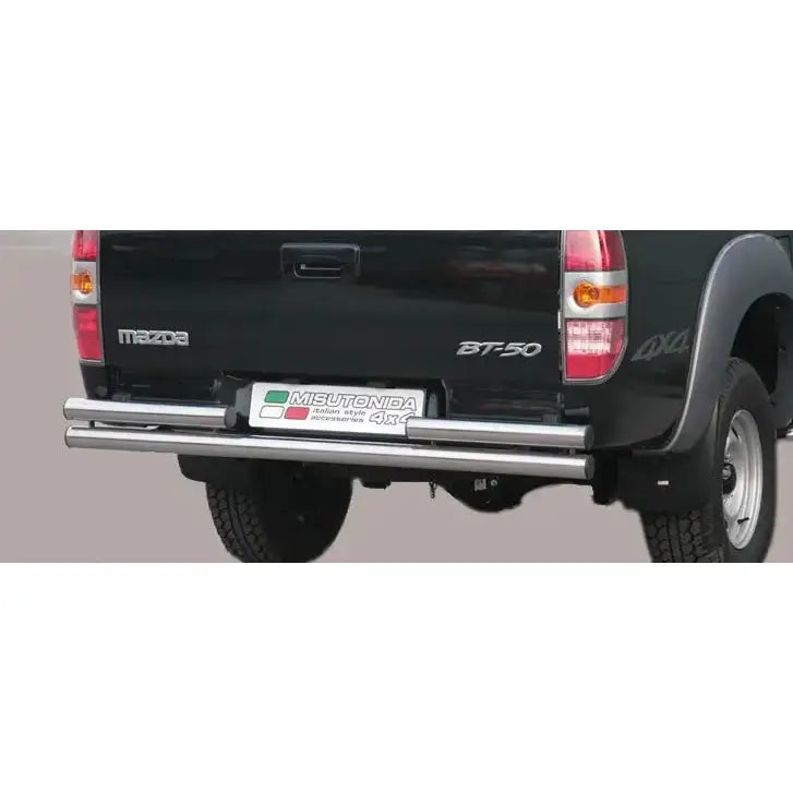 Beskyttelse Rør Bakre Dobbelt Inox Mazda Bt50 2007-2009 Double Cab Version - Polert Stål 1