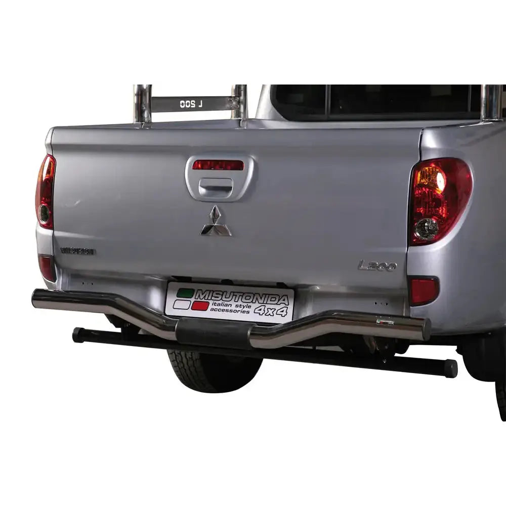 Beskyttelse Rør Bakre Inox Mitsubishi L200 2010-2014 Double Cab - Polert Stål 1