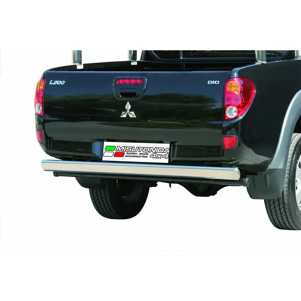 Beskyttelse Rør Bakre Oval Inox Mitsubishi L200 2006-2009 Double Cab - Polert Stål 1