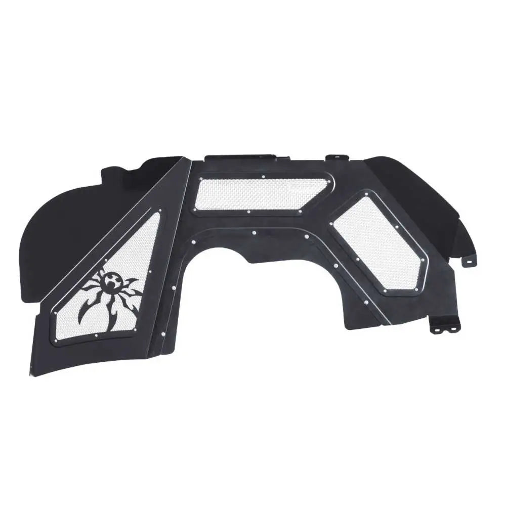 Beskyttelsessett for Indre Hjulbuer Svarte Poison Spyder - Jeep Wrangler Jl 4 d 18-