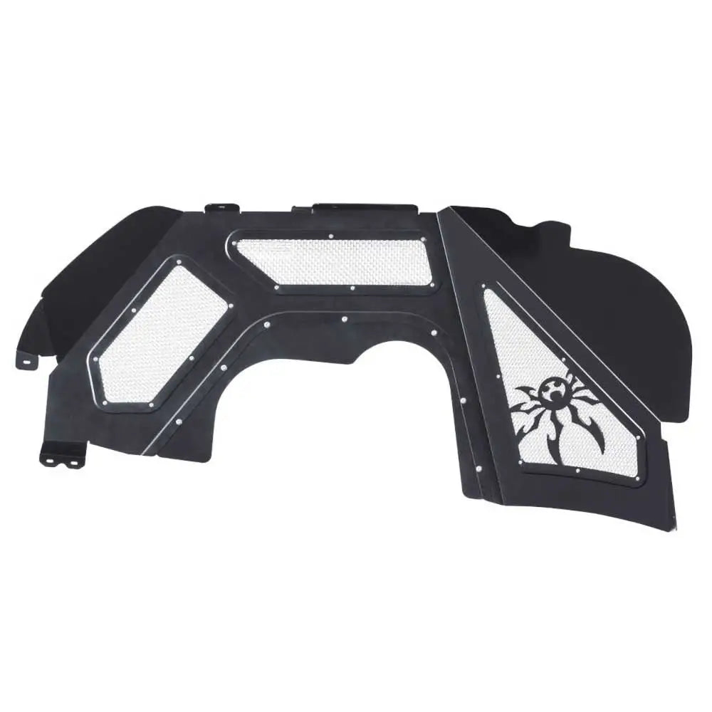 Beskyttelsessett for Indre Hjulbuer Svarte Poison Spyder - Jeep Wrangler Jl 4 d 18-