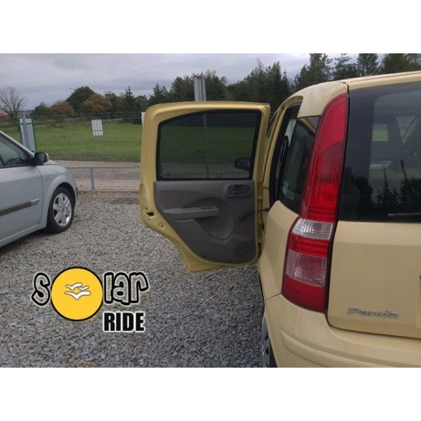 Solskjerm Fiat Panda II (2003-2011) (4 stk) - sett forfra