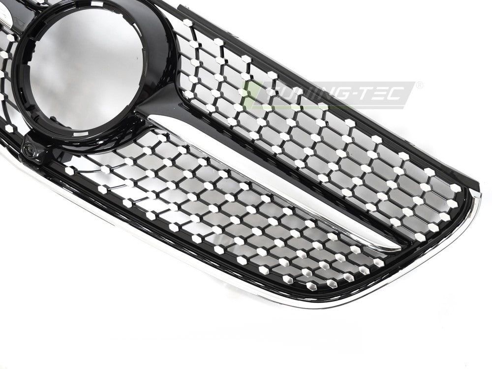 Grill Mercedes V-Klasse/Vito W447 14-19 sett fra siden, struktur synlig.