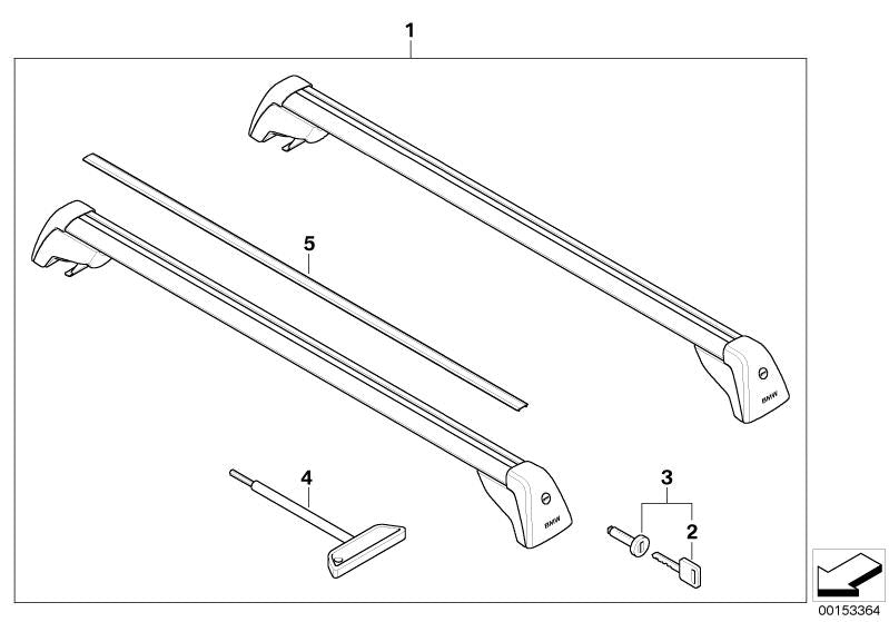 Takstativ Bmw X5 (E70) OEM (2006-2013) - nærbilde