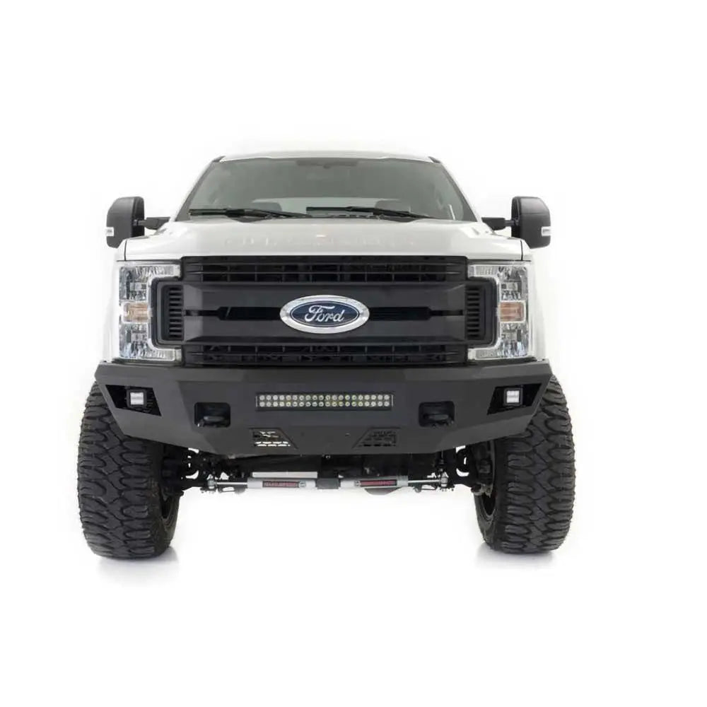 Bil Stålstøtfanger med Lys Fremme - Ford F250 17-22