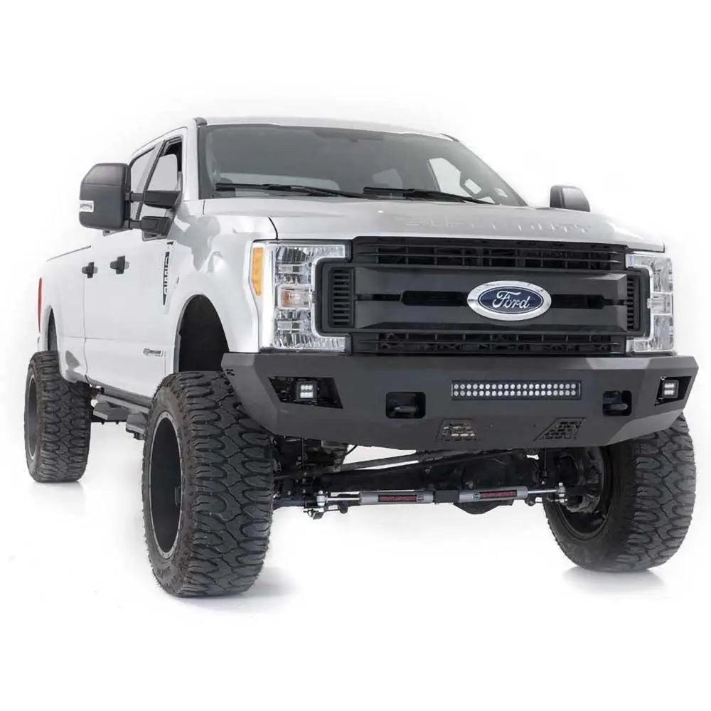 Bil Stålstøtfanger med Lys Fremme - Ford F250 17-22