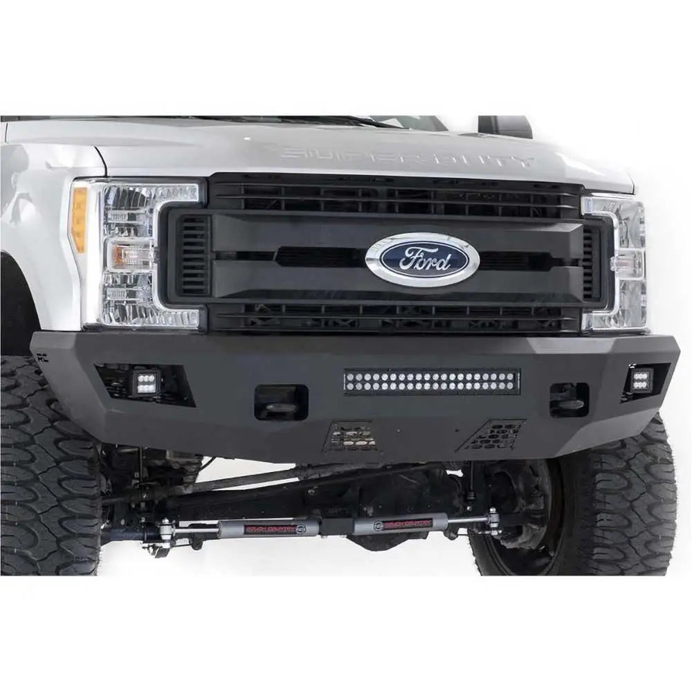 Bil Stålstøtfanger med Lys Fremme - Ford F250 17-22