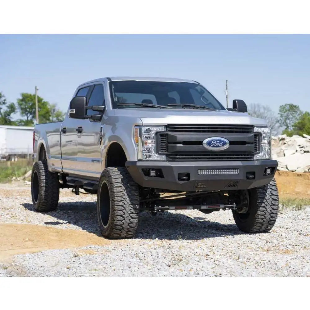 Bil Stålstøtfanger med Lys Fremme - Ford F250 17-22