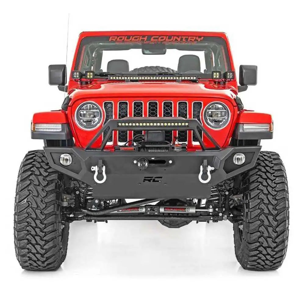 Bil Tilleggslys Led 2’ Firkantet Hvit Drl Rough Country Black Series - Jeep Wrangler Jl 4 d 18- - 6