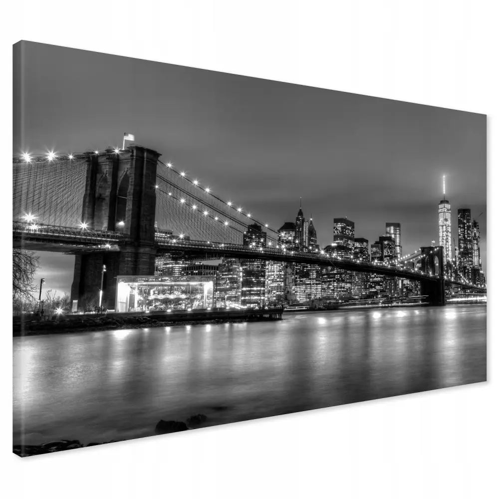 New York Manhattan Broen Lerretsbilde | Bilder til Soverom 120x80 Cm