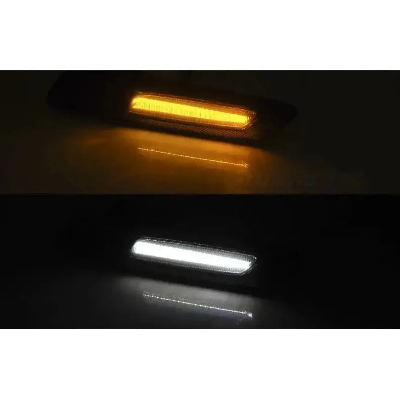 Blinklys Bmw E60/ E90/ E92/ E82 Led F10 Style Smoke Sølv Chrome - 2