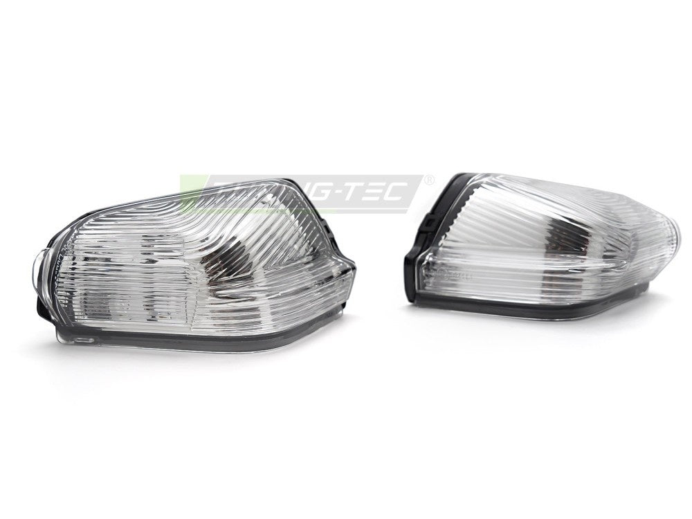 Sett med klare speilblinklys KBVW34 for VW Crafter og Mercedes Sprinter montert