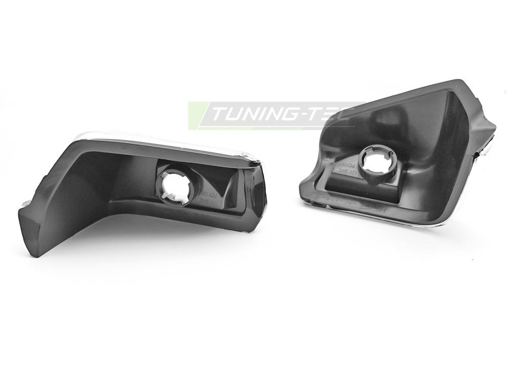 Sett med klare speilblinklys KBVW34 for VW Crafter og Mercedes Sprinter montert