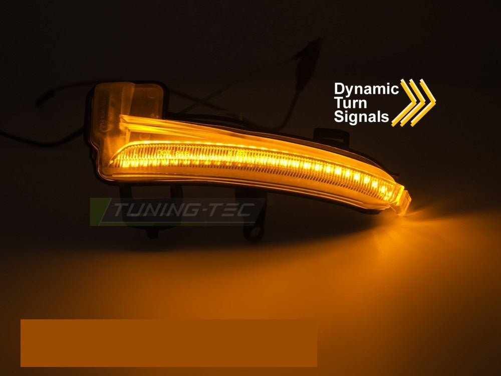 Smoke LED-sidespeilblinklys Skoda Superb III sekvensiell lyseffekt komplett sett