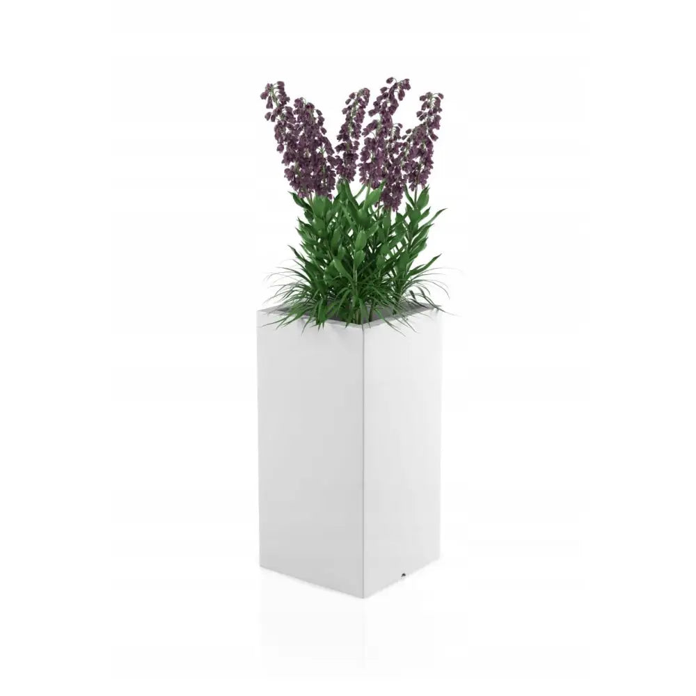 Blomsterpotte Tower Pot Hvit (full Kapasitet + Vann Drenering)