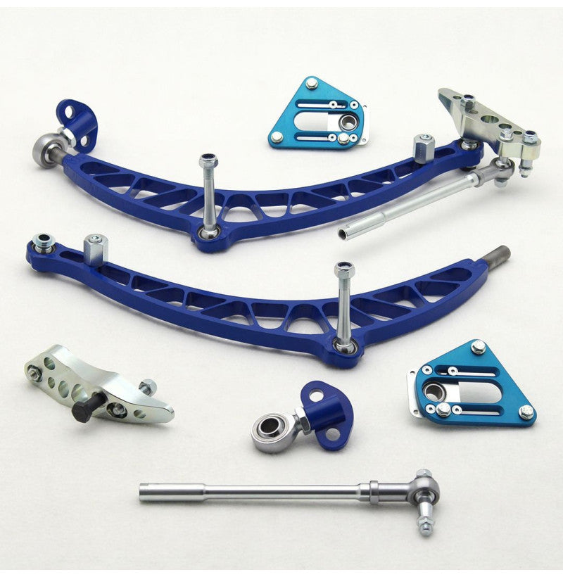 Nærbilde av svingspindel-adapter Wisefab V2 for BMW E36 drifting