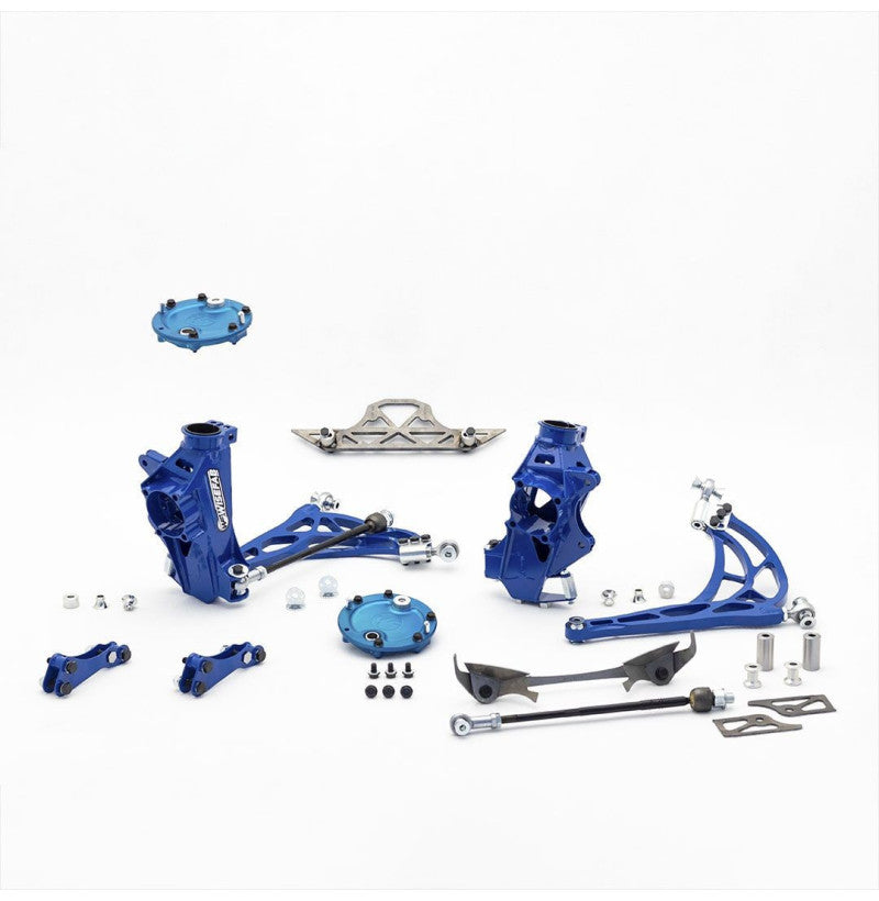 Wisefab drift styringsvinkel-kit komplett sett for BMW F20 F22 F30 F80 F82 F87 med styrespindler og bærearm
