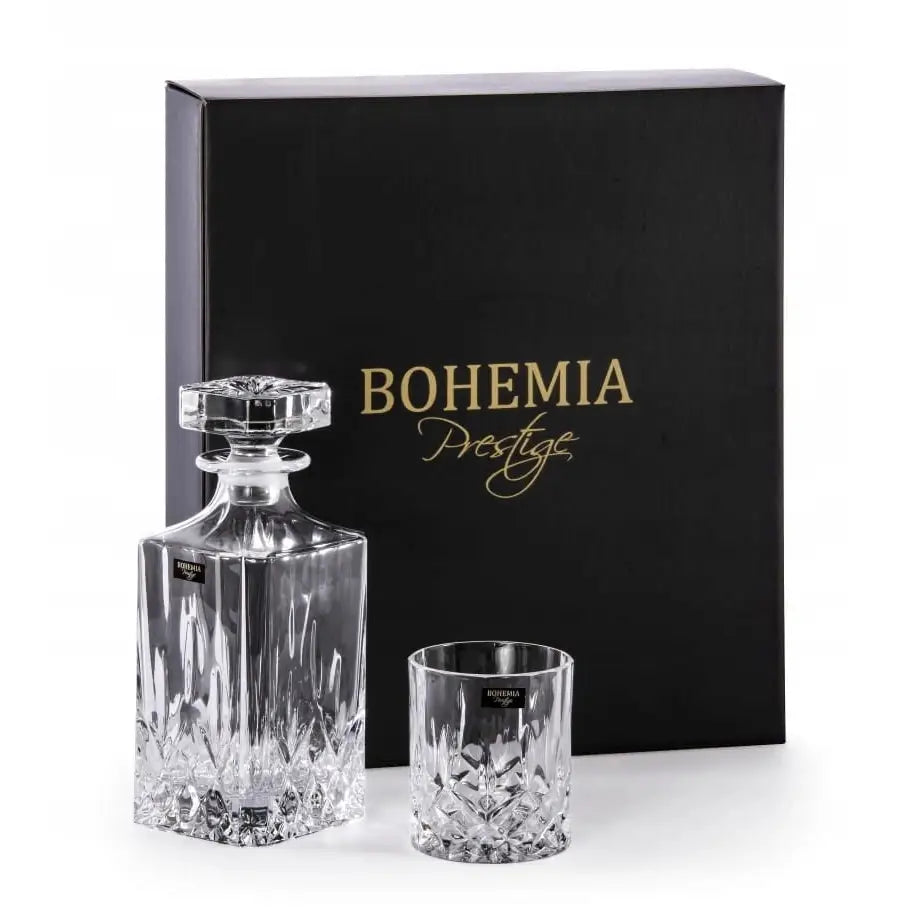 Bohemia Classico Whiskysett 7 Deler Karaffel + Glass Krystallglass