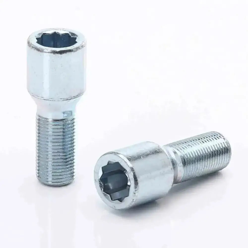 Bolter Sølv 14x1,25 + Nøkkel