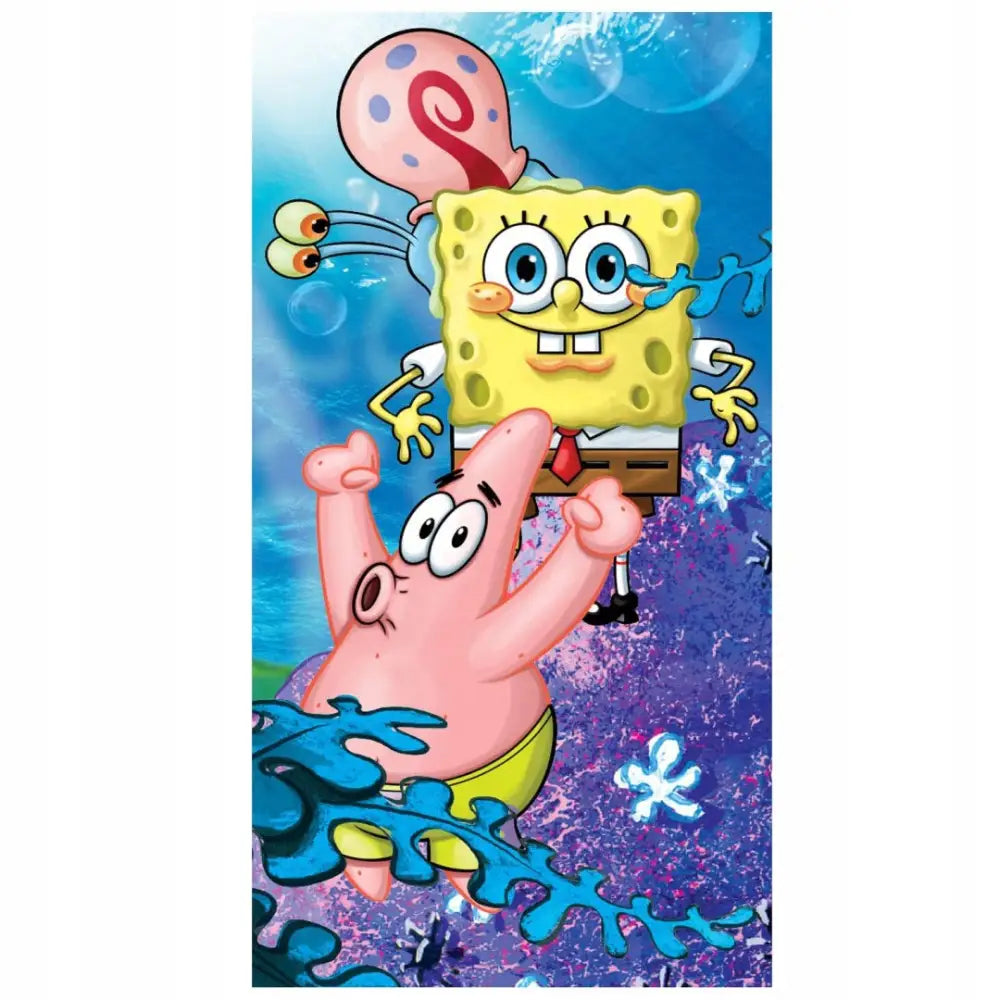 Bomullshåndkle 70x140 Spongebob Sommer