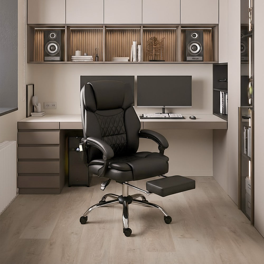 Boss 6.0 sort kontorstol – detalj av Tilt Plus-mekanisme under setet