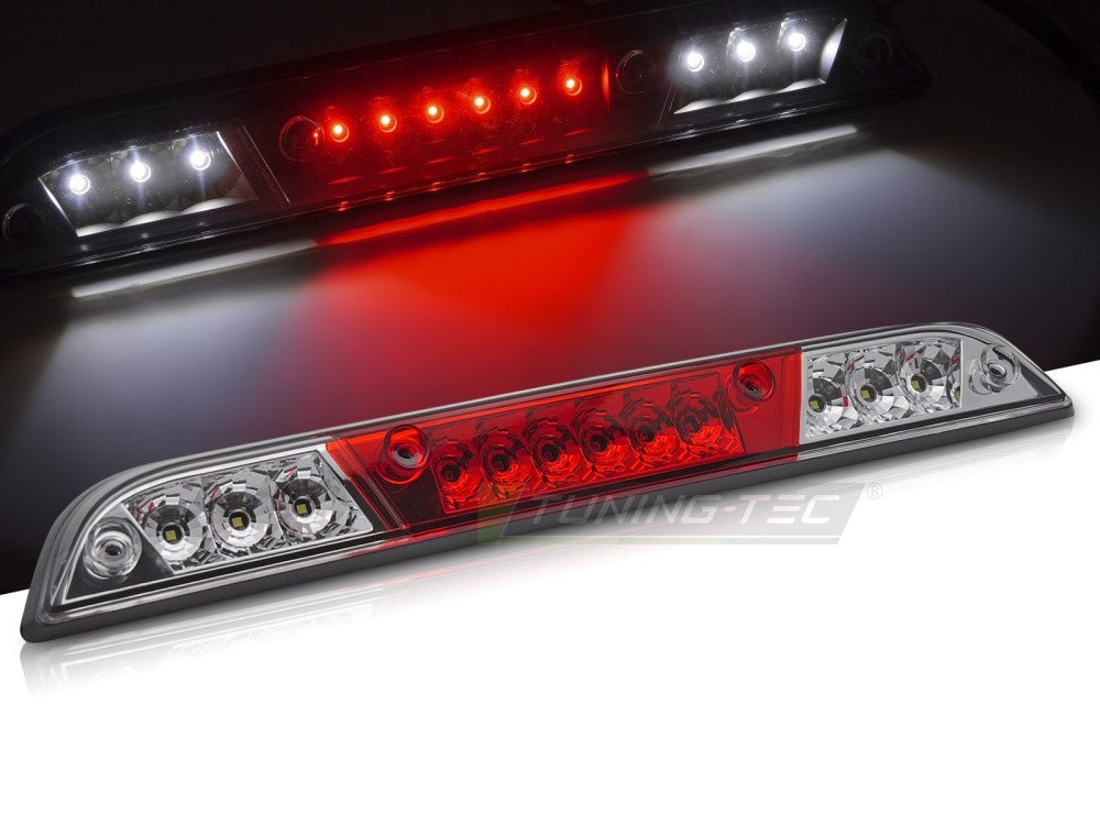 Bremselys med LED-teknologi til Ford F150 nærbilde av rød og hvit linse