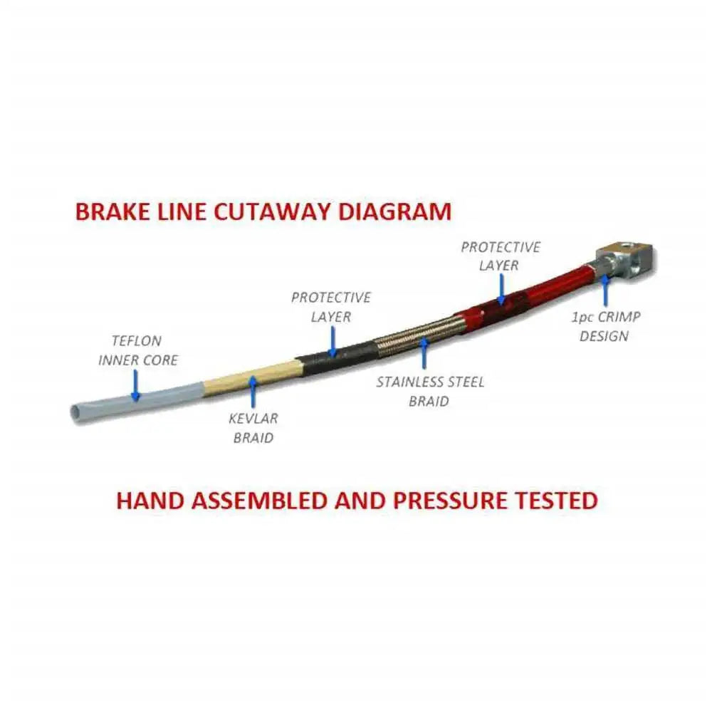 Bremseslanger Foran/bak Clayton Lift 0-6’ - Jeep Wrangler Jk 4 d 07-18 - 4