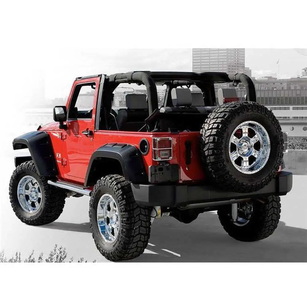 Bushwacker Pocket Style Bakre Skjermbreddere - Jeep Wrangler Jk 2 d 07-18 - 3