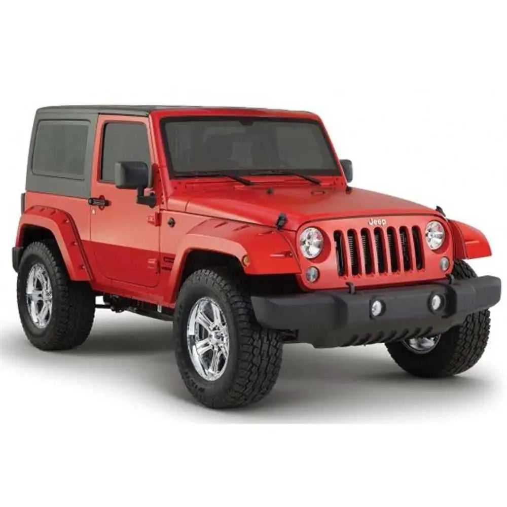 Bushwacker Pocket Style Bakskjermsutvidelser - Jeep Wrangler Jk 2 d 07-18 - 2