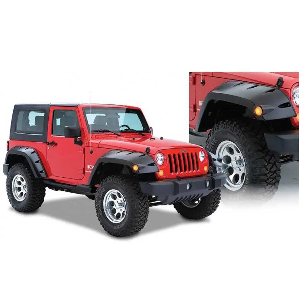 Bushwacker Pocket Style Skjermbreddere Foran - Jeep Wrangler Jk 2 d 07-18 - 1