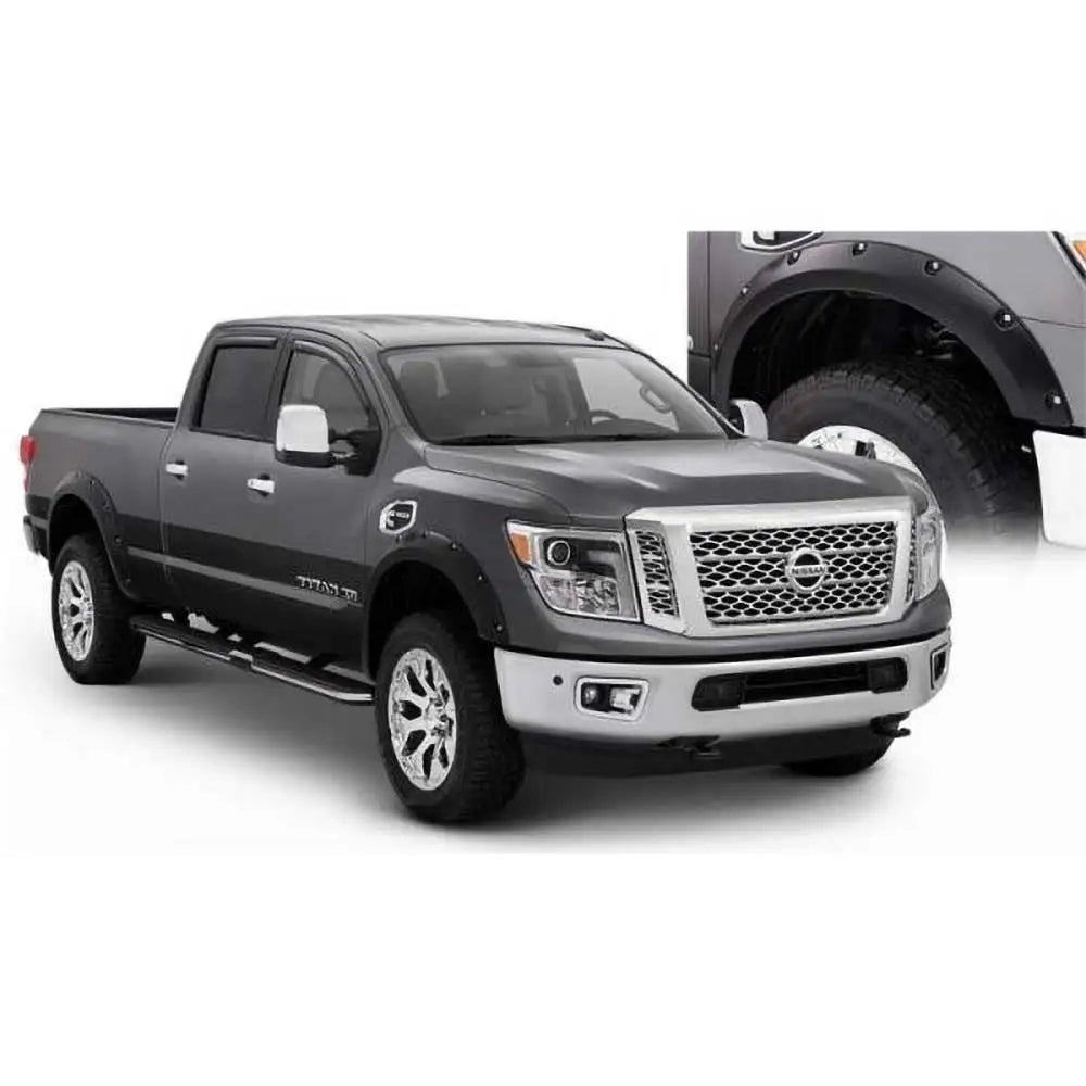 Bushwacker Pocket Style - Skjermbreddere Foran Og Bak Til Nissan Titan 16- - 1