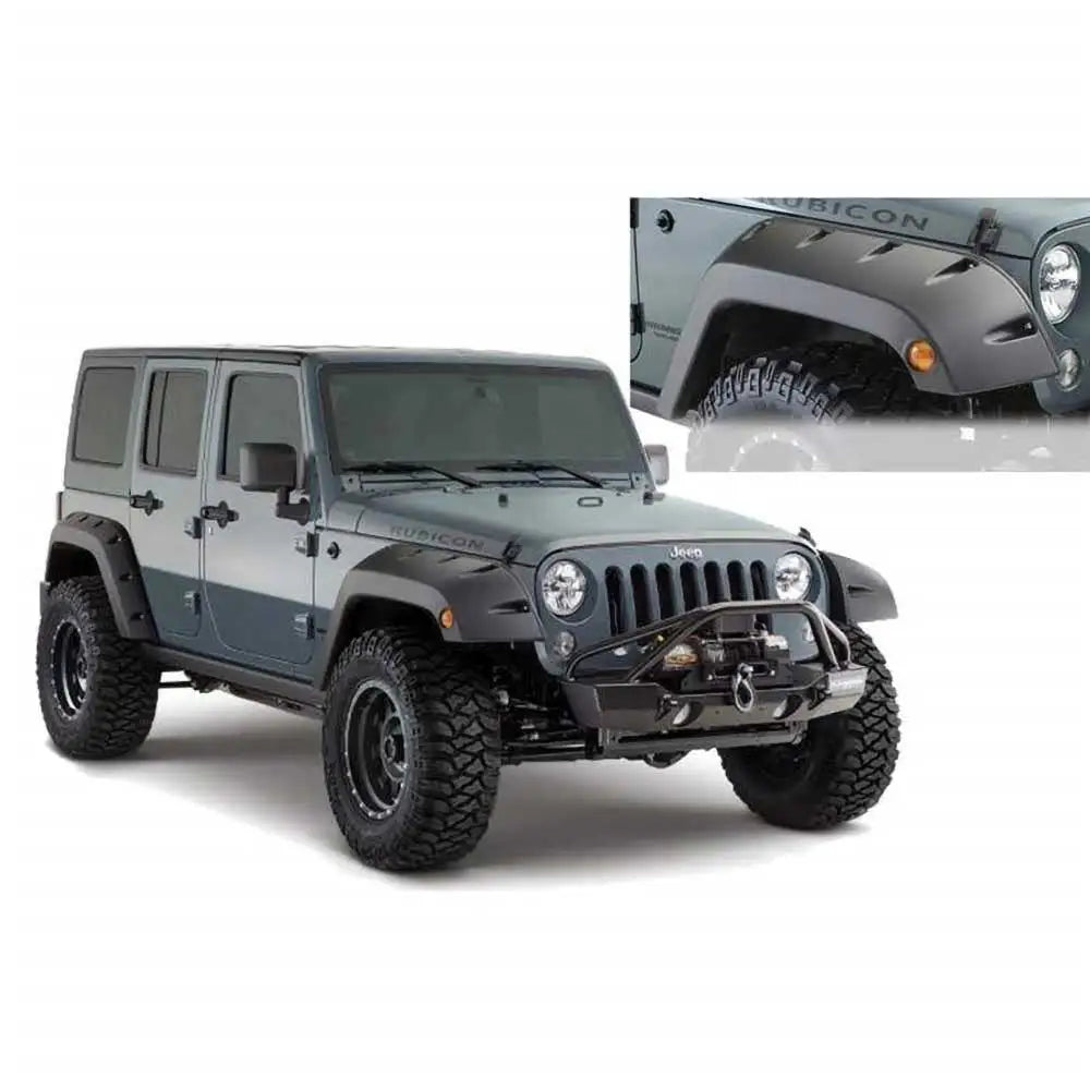 Bushwacker Pocket Style Skjermbreddere - Jeep Wrangler Jk 2 d 07-18 - 1