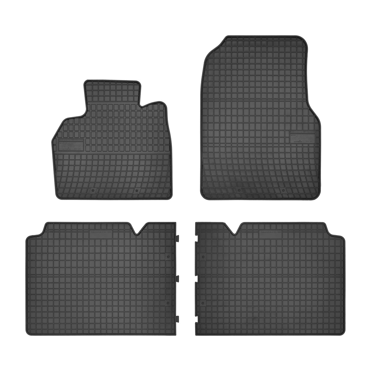Frogum gummimatter til Renault Espace IV (2002-2015) – svart, vanntette, med 1 cm sidekant – sett med 4