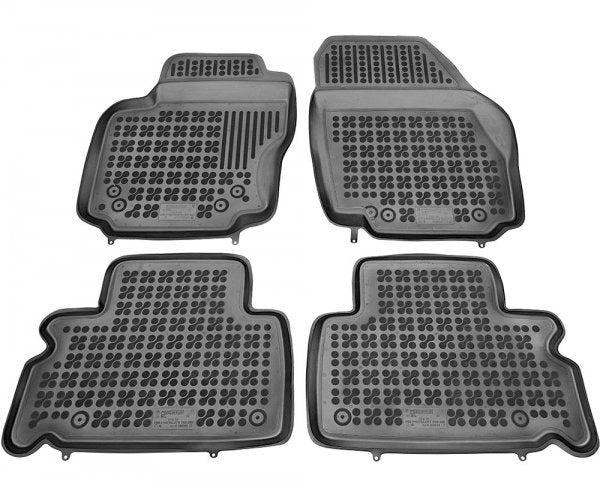 Rezaw-Plast gummimatter med høykant til Ford Galaxy II / S-Max I (2006–2015) – sett med 4 stk, DEKRA-sertifisert