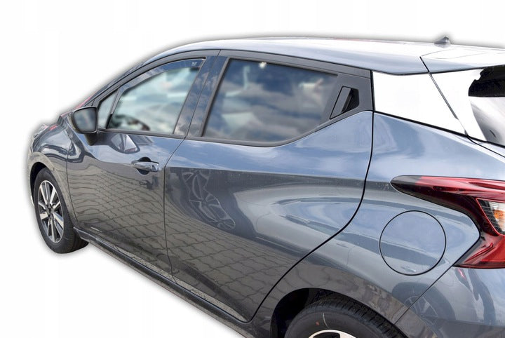 Vindavviser Nissan MICRA K 14 5-dørs 2017→ sett 2 stk. – PMMA Plexi - nærbilde